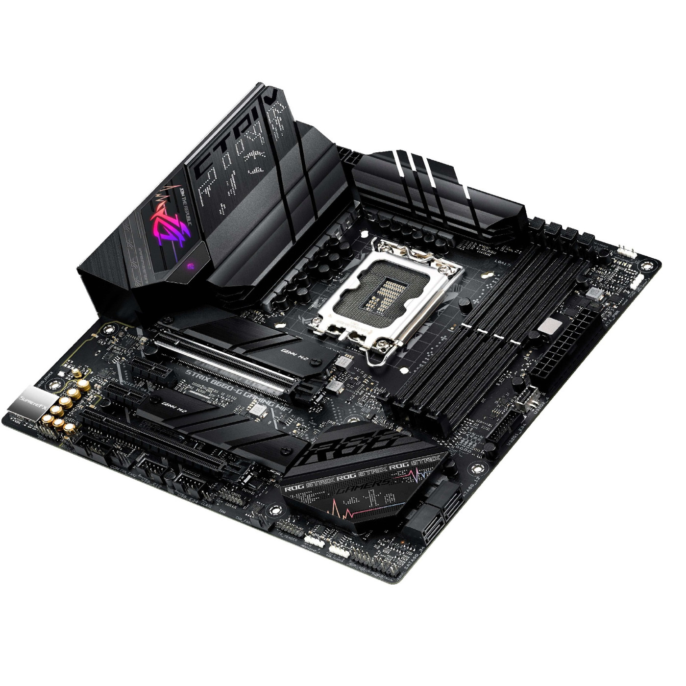 Материнская плата ASUS ROG STRIX B660-G GAMING WIFI (ROG STRIX B660-G GAMING WIFI) (Socket 1700, Intel B660, Micro-ATX) Б/у