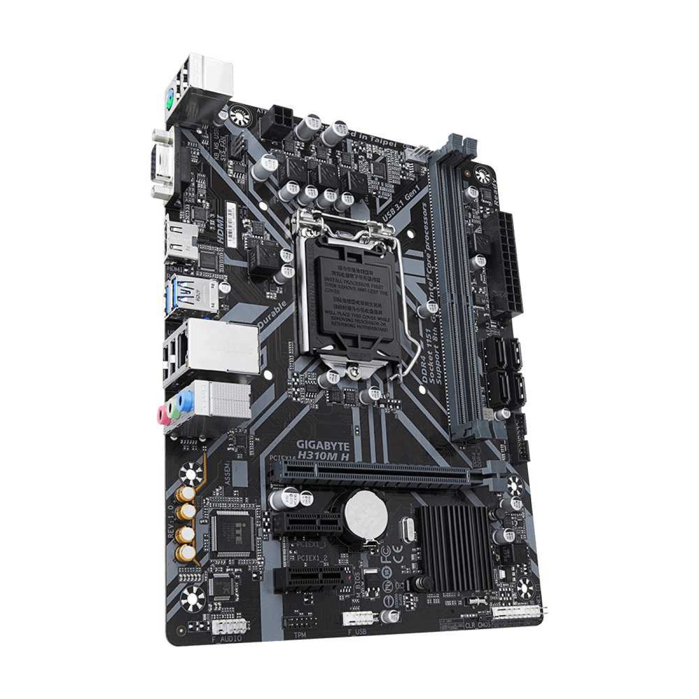 Материнська плата Gigabyte H310M H (H310M H) (Socket 1151 v2, Intel H310, Micro-ATX) Б/в