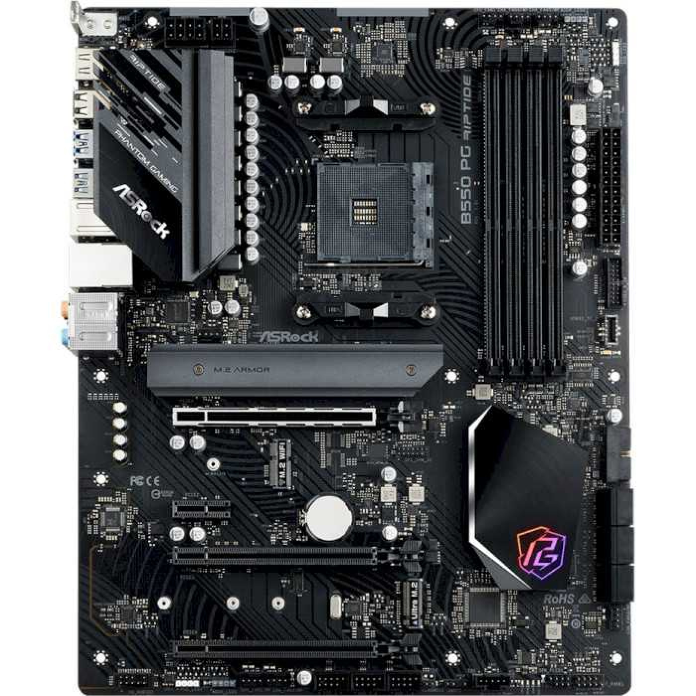 Материнська плата AsRock B550 PG Riptide (B550 PG Riptide) (Socket AM4, AMD B550, ATX)