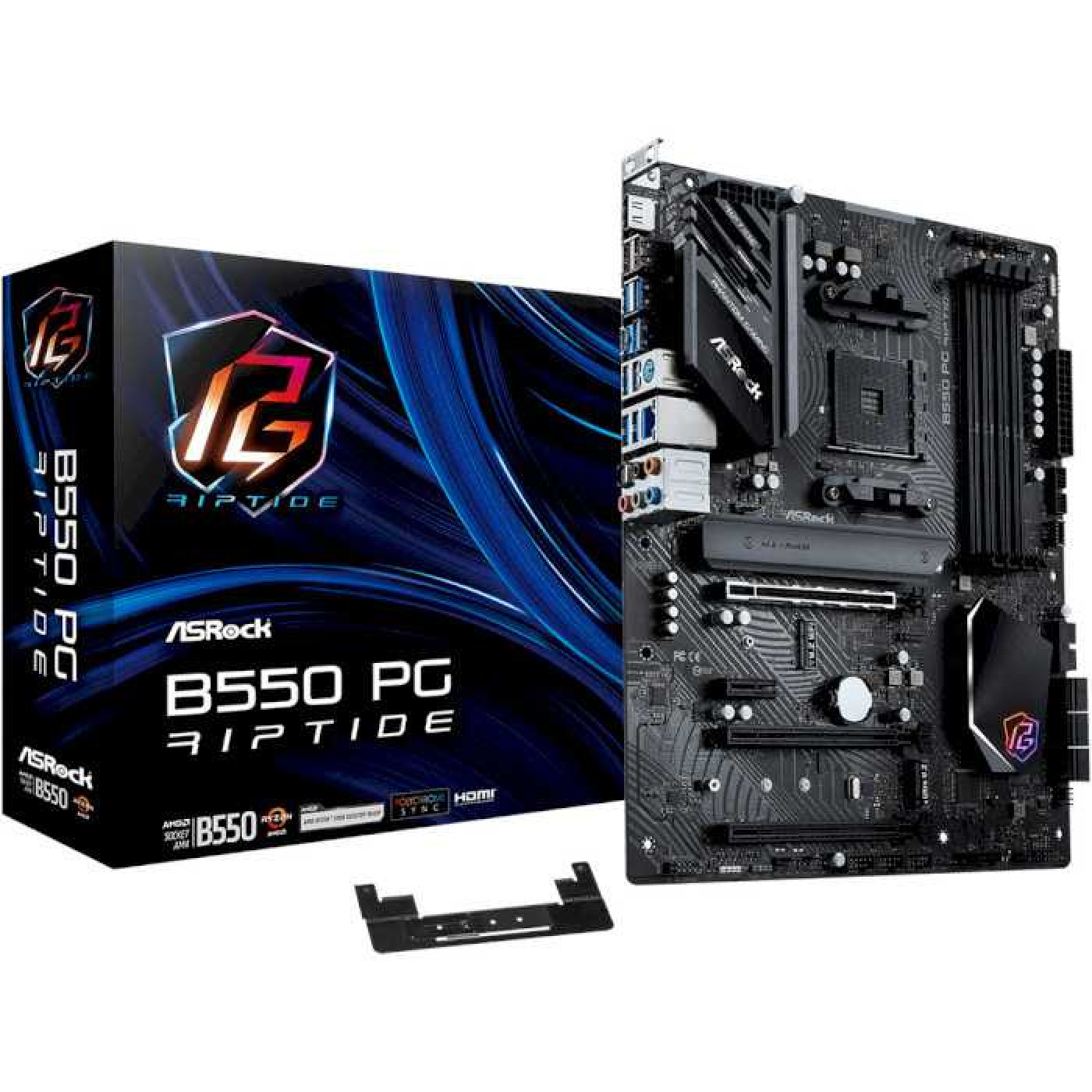 Материнська плата AsRock B550 PG Riptide (B550 PG Riptide) (Socket AM4, AMD B550, ATX)