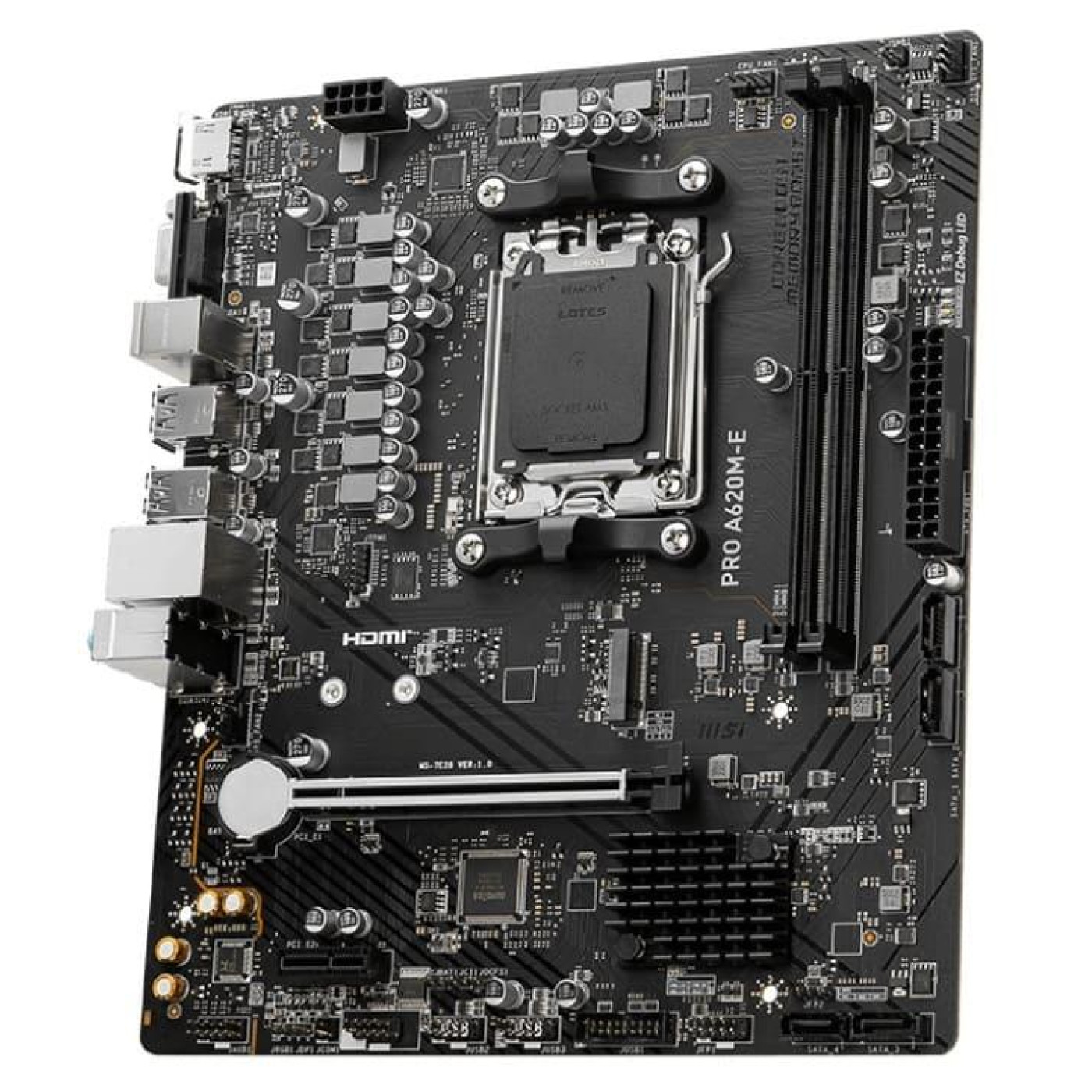 Материнська плата MSI PRO A620M-E (PRO A620M-E) (Socket AM5, AMD A620, Micro-ATX) Б/в