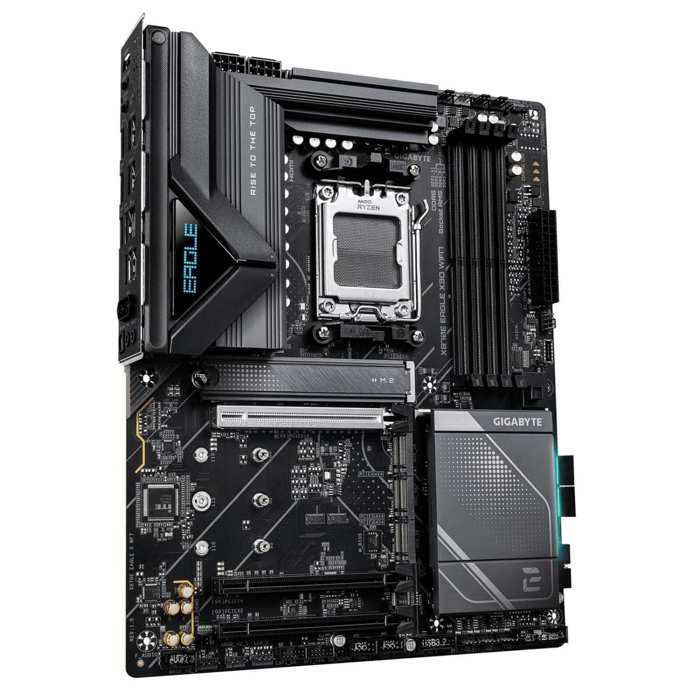 Материнська плата Gigabyte X870E EAGLE X3D WIFI7 (X870E EAGLE X3D WIFI7) (Socket AM5, AMD X870E, ATX)