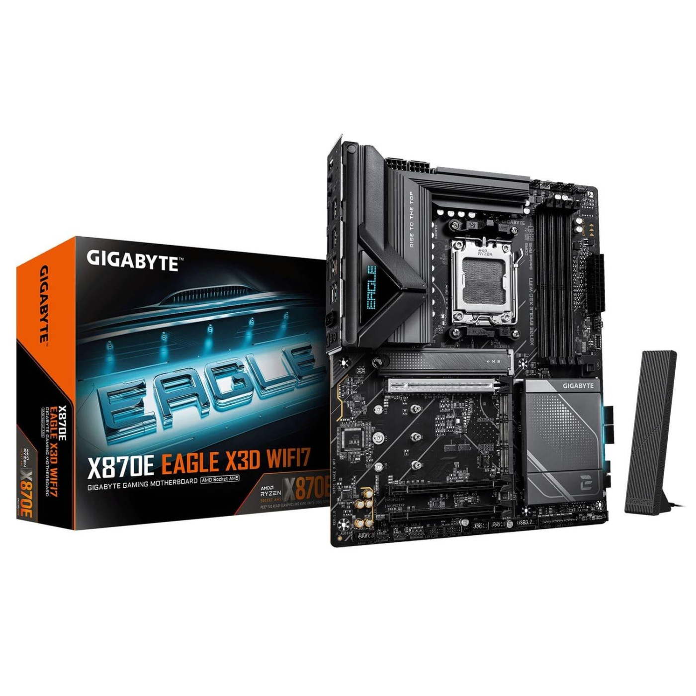 Материнська плата Gigabyte X870E EAGLE X3D WIFI7 (X870E EAGLE X3D WIFI7) (Socket AM5, AMD X870E, ATX)
