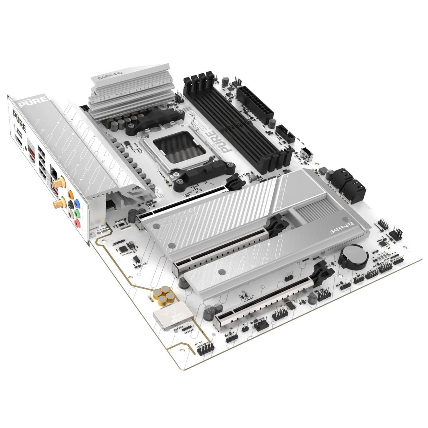 Материнська плата Sapphire PURE B850A WIFI7 (52123-11-40G) (Socket AM5, AMD B850, ATX)