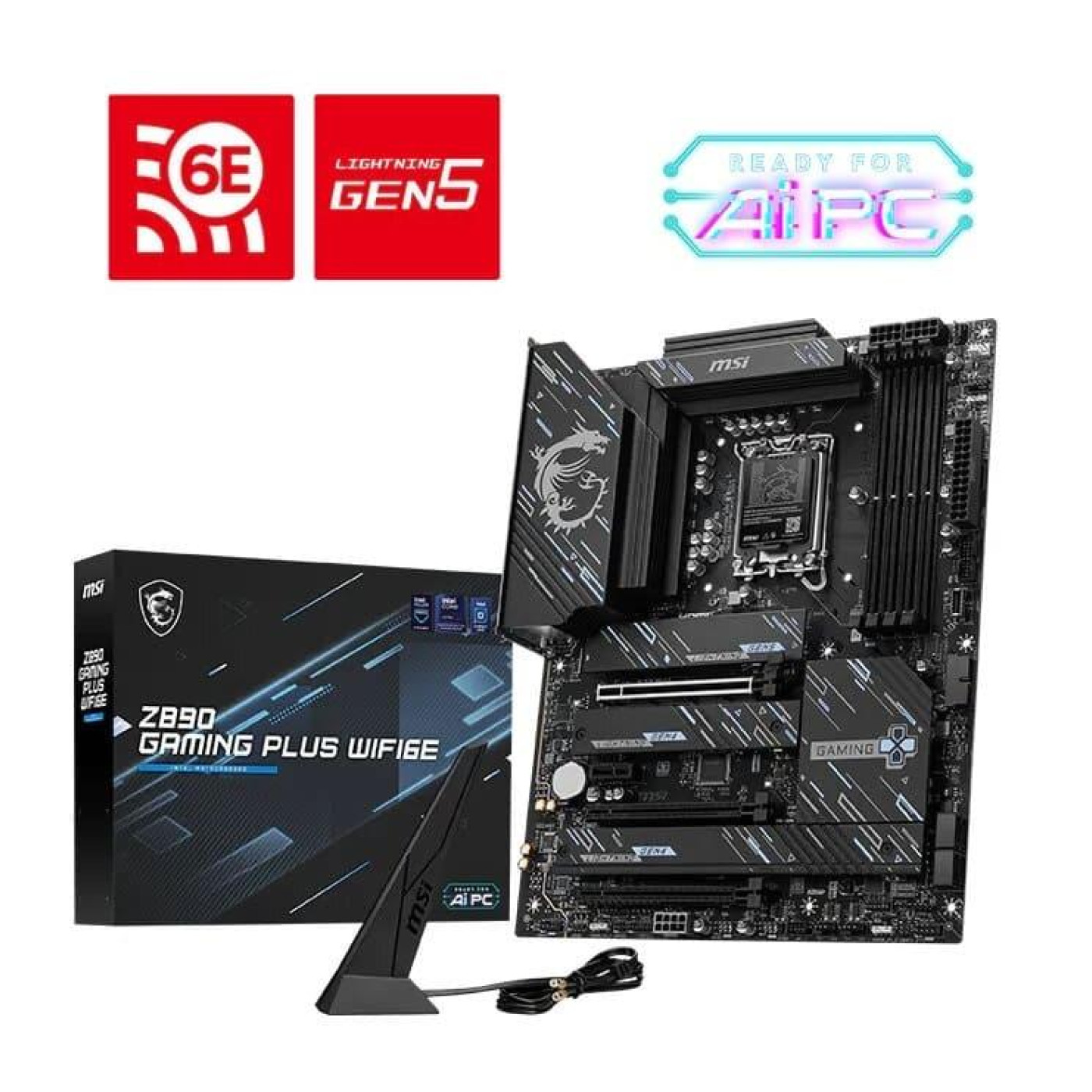 Материнська плата MSI Z890 GAMING PLUS WIFI6E (Z890 GAMING PLUS WIFI6E) (Socket 1851, Intel Z890, ATX)