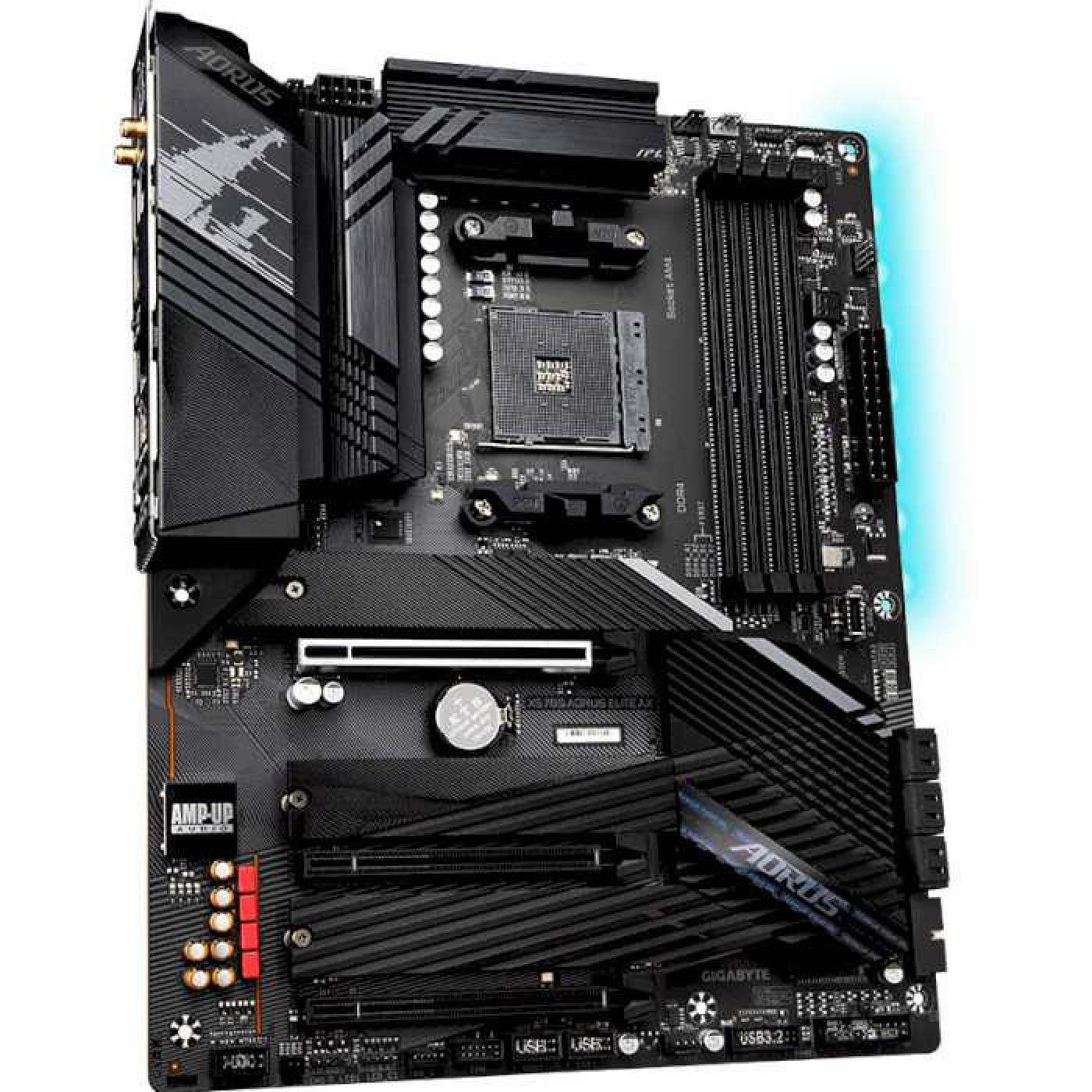 Материнська плата Gigabyte X570S AORUS ELITE AX (X570S AORUS ELITE AX) (Socket AM4, AMD X570, ATX) Б/в