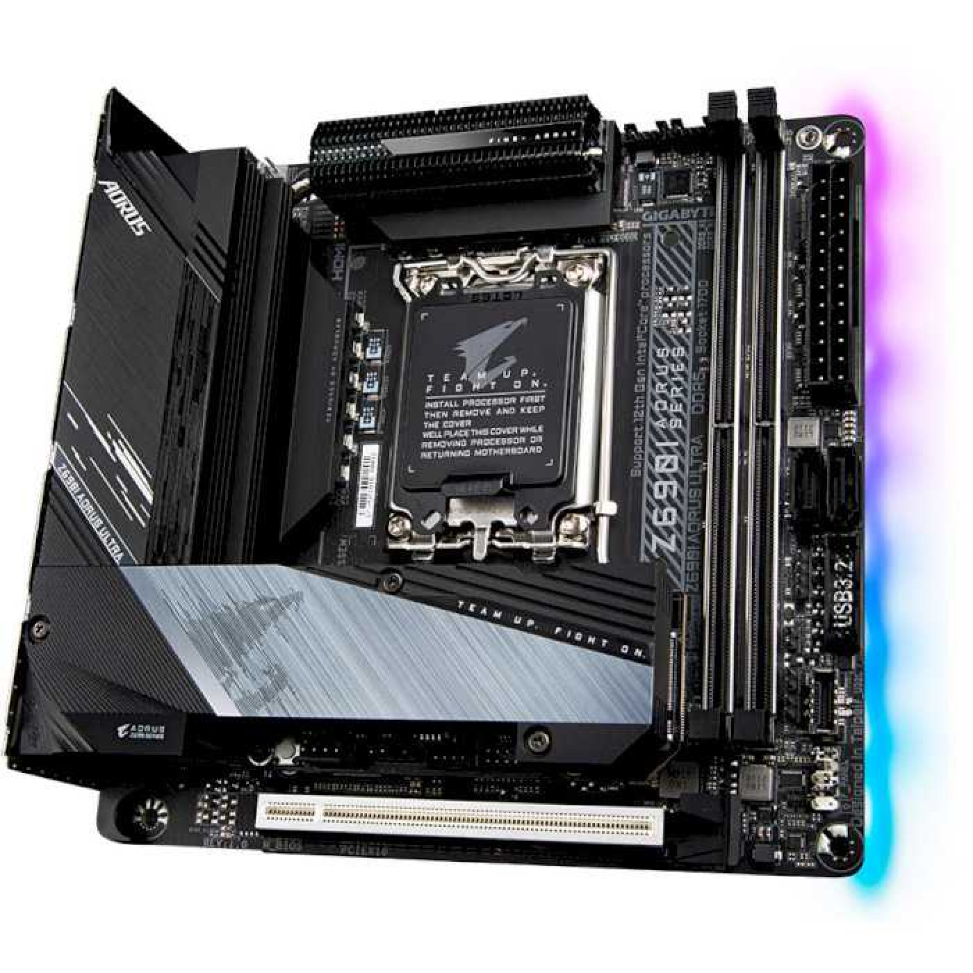 Материнская плата Gigabyte Z690I AORUS ULTRA (Z690I AORUS ULTRA) (Socket 1700, Intel Z690, Mini-ITX)