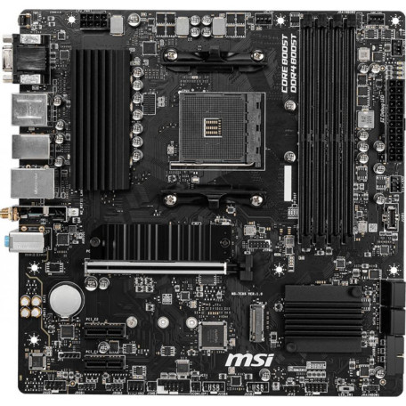 Материнська плата MSI B550M PRO-VDH WIFI (B550M PRO-VDH WIFI) (Socket AM4, AMD B550, Micro-ATX)