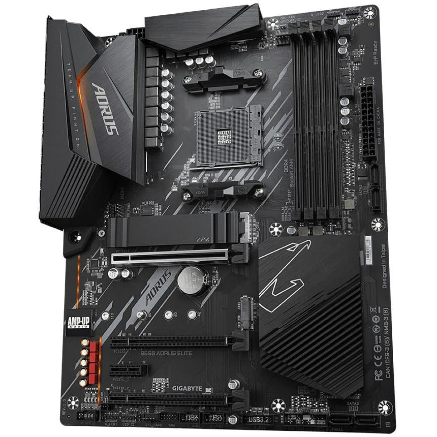 Материнська плата Gigabyte B550 Aorus Elite (B550 AORUS ELITE) (Socket AM4, AMD B550, ATX) Б/в
