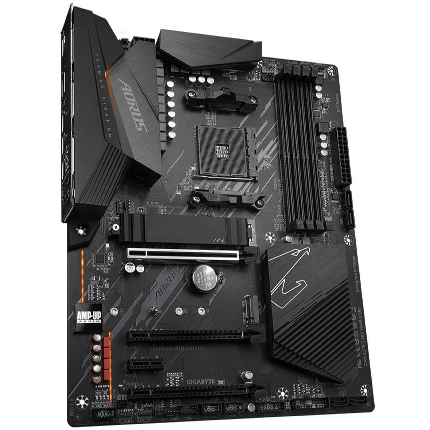 Материнська плата Gigabyte B550 Aorus Elite (B550 AORUS ELITE) (Socket AM4, AMD B550, ATX) Б/в