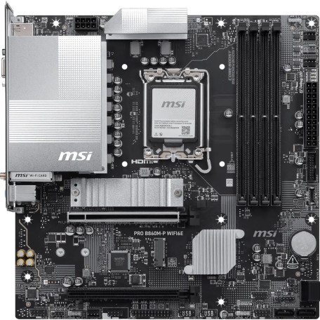 Материнська плата MSI PRO B860M-P WIFI6E (PRO B860M-P WIFI6E) (Socket 1851, Intel B860, Micro-ATX)