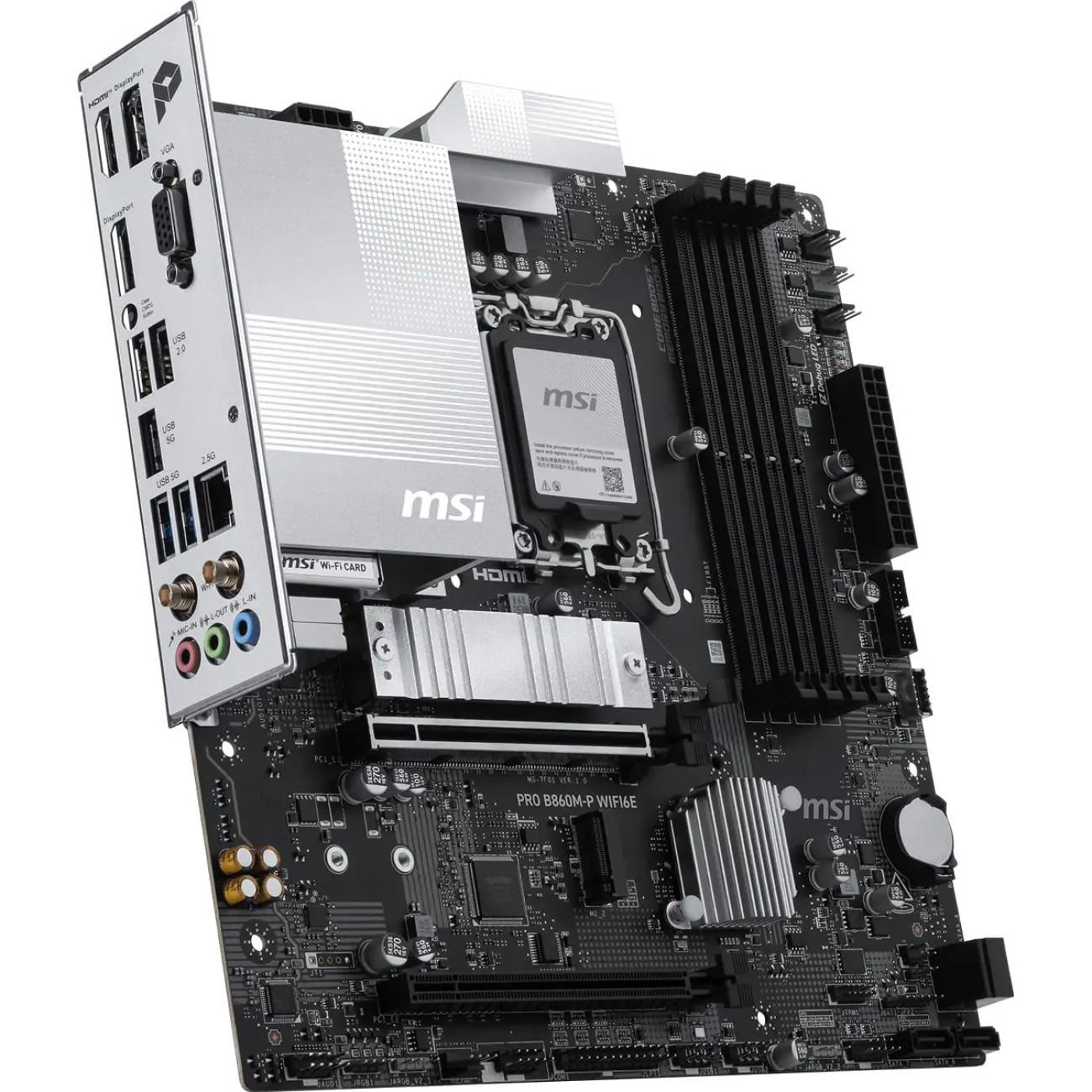 Материнська плата MSI PRO B860M-P WIFI6E (PRO B860M-P WIFI6E) (Socket 1851, Intel B860, Micro-ATX)