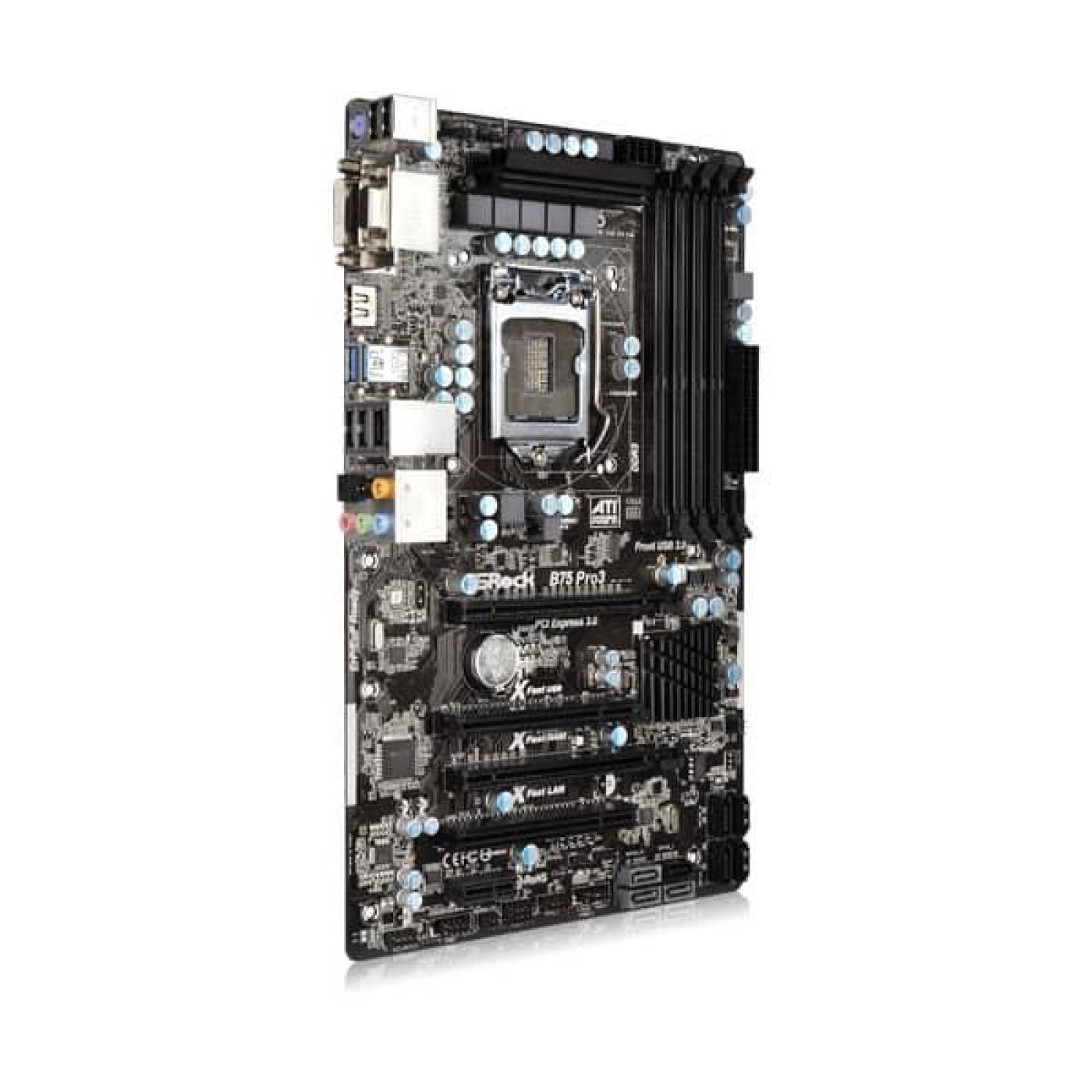 Материнская плата AsRock B75 Pro3 B75 Pro3) (s1155, Intel B75, ATX) Б/у