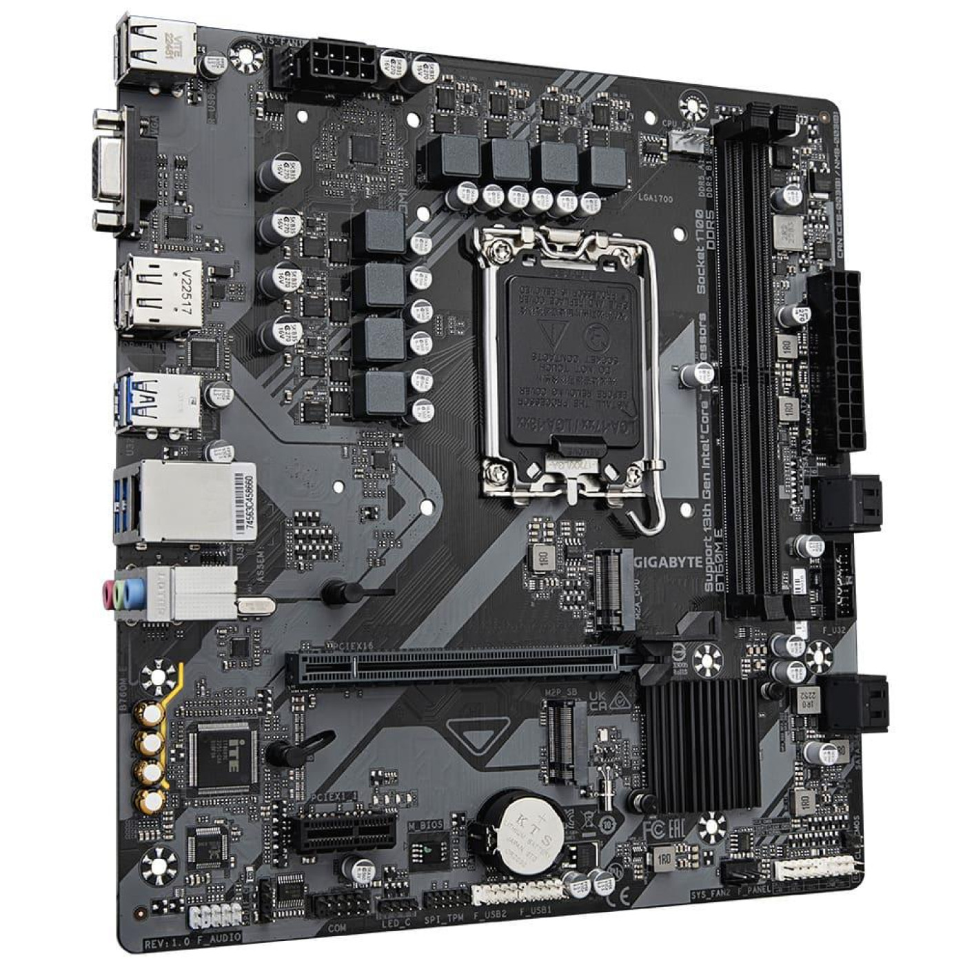 Материнська плата GIGABYTE B760M E (B760M E) (Socket 1700, Intel B760, Micro-ATX)