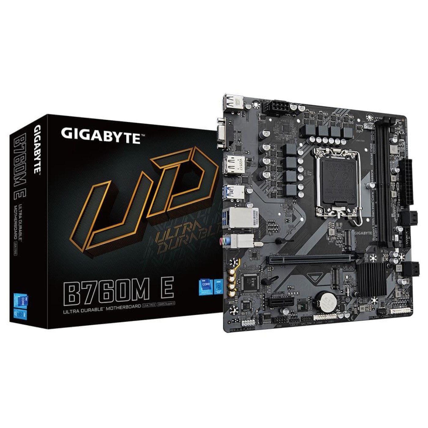 Материнська плата GIGABYTE B760M E (B760M E) (Socket 1700, Intel B760, Micro-ATX)