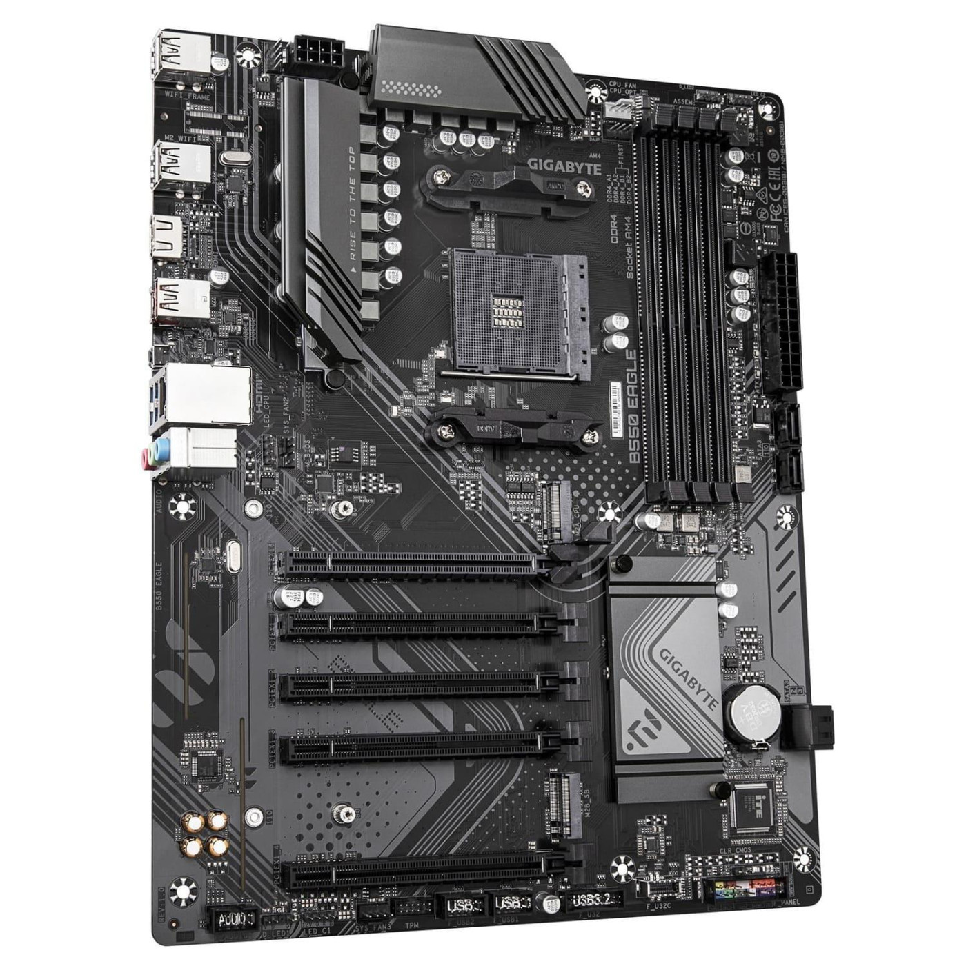 Материнська плата GIGABYTE B550 EAGLE (B550 EAGLE) (Socket AM4, AMD B550, ATX)