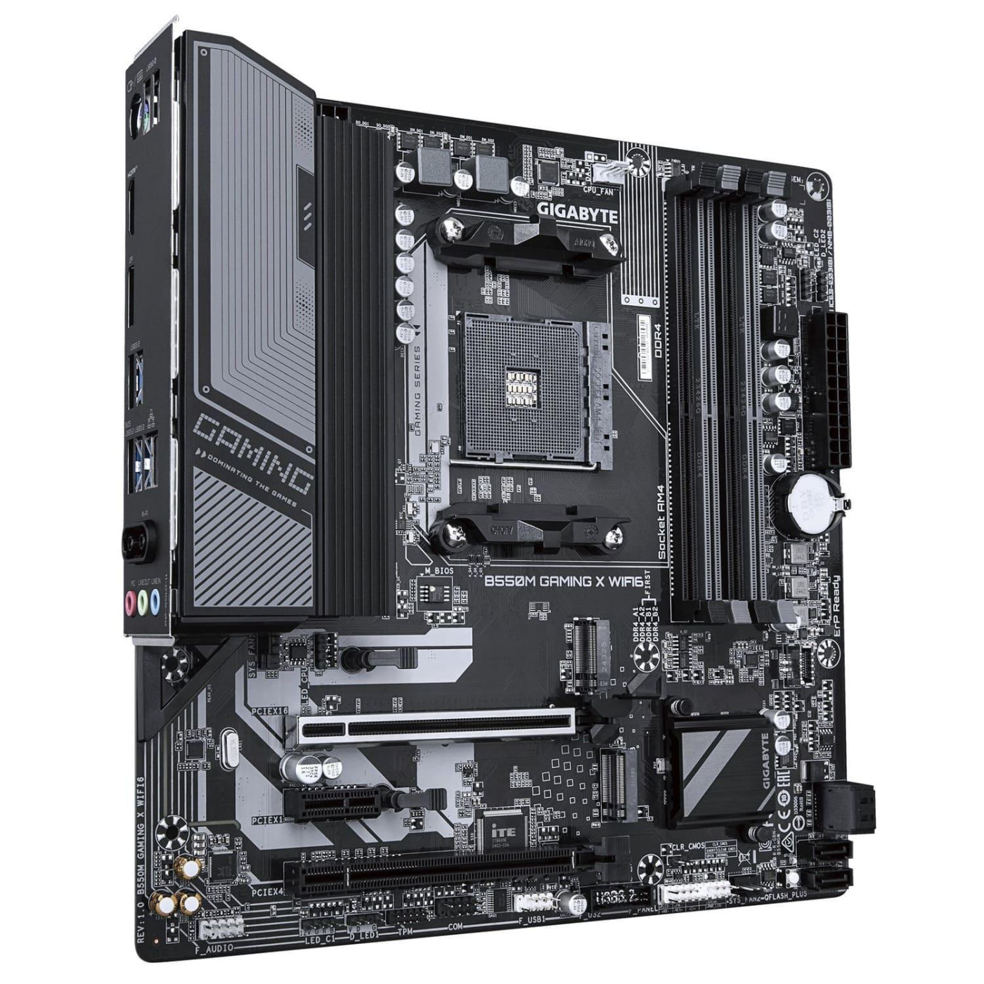 Материнська плата GIGABYTE B550M GAMING X WIFI6 (B550M GAMING X WIFI6) (Socket AM4, AMD B550, Micro-ATX)