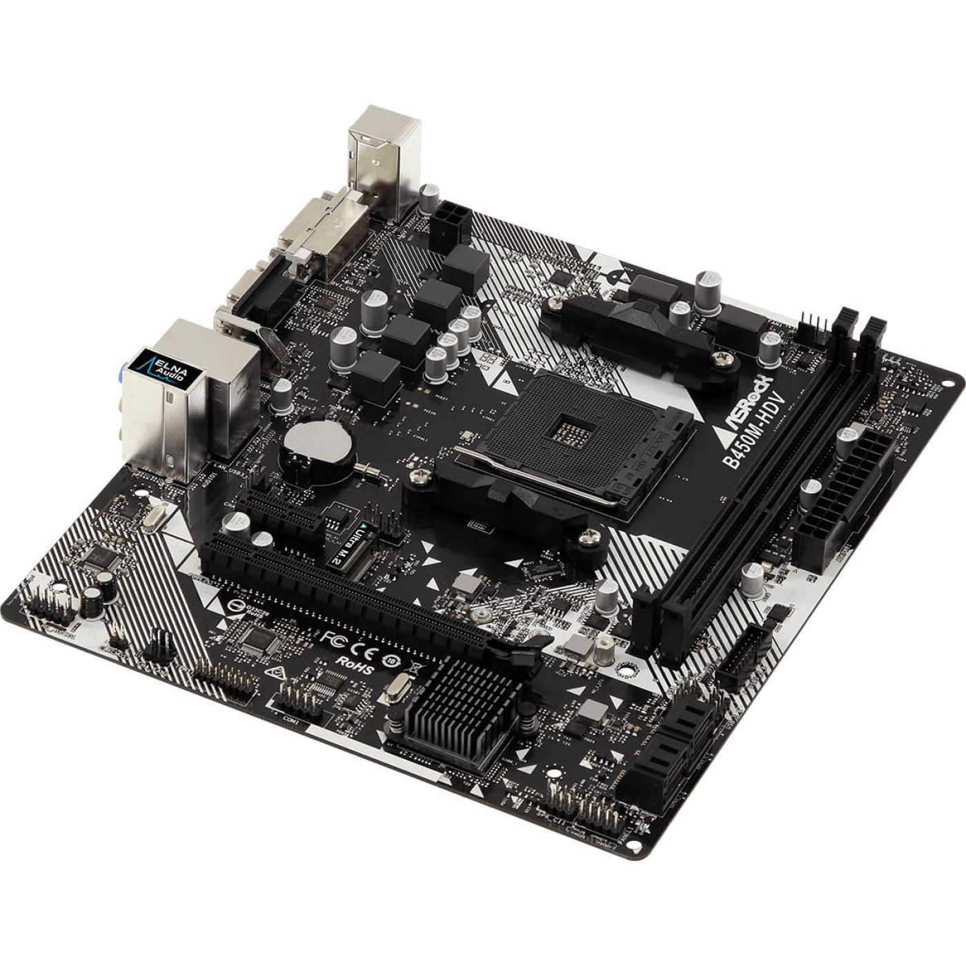 Материнська плата AsRock B450M-HDV R4.0 (B450M-HDV R4.0) (Socket AM4, AMD B450, Micro-ATX)