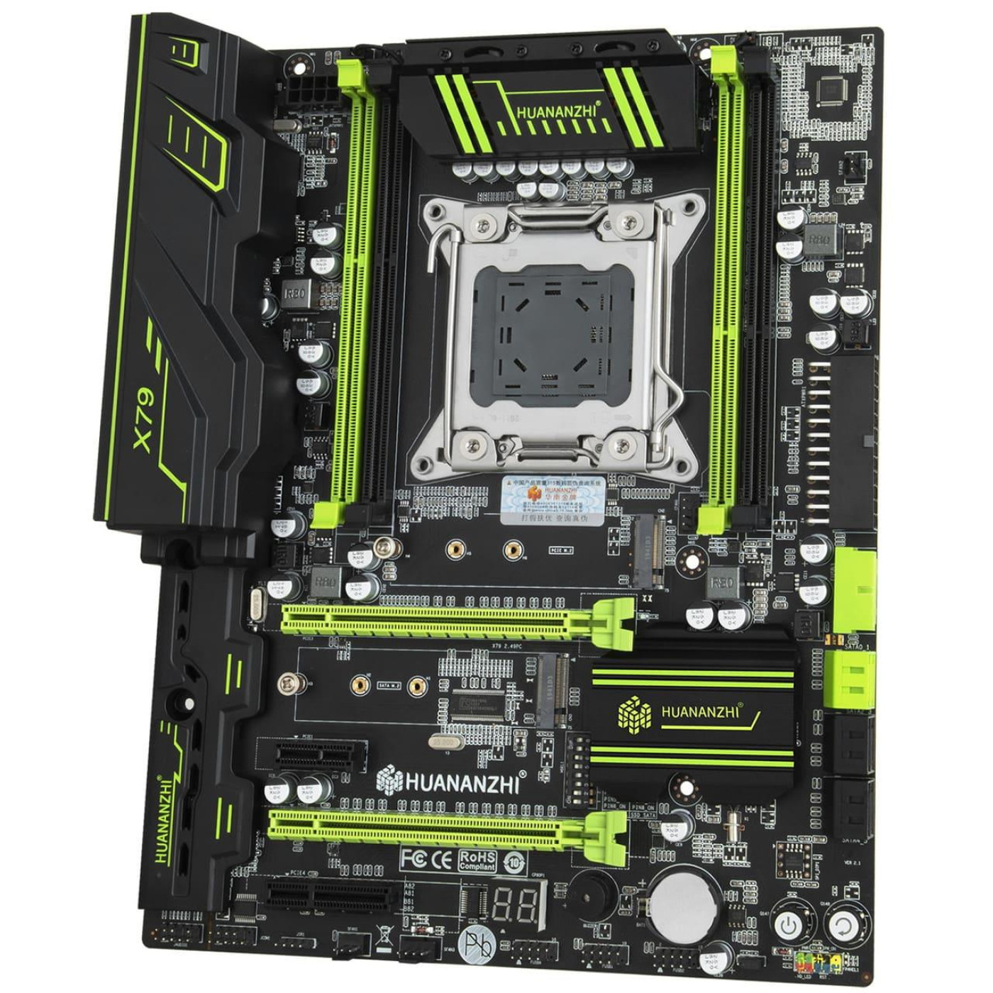 Материнская плата Huanan Huananzhi X79 E5 2.49 (X79 E5 2.49) (s2011, Intel X79, ATX) Б/у