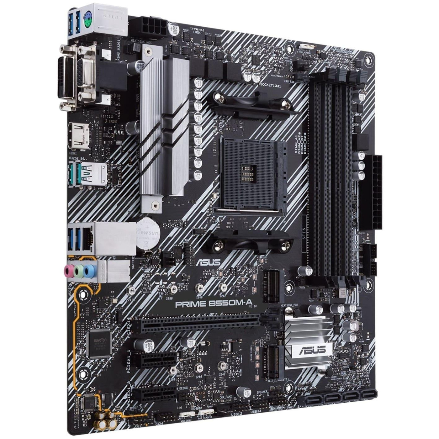 Материнська плата ASUS PRIME B550M-A (Prime B550M-A) (Socket AM4, AMD B550, Micro-ATX) Б/в