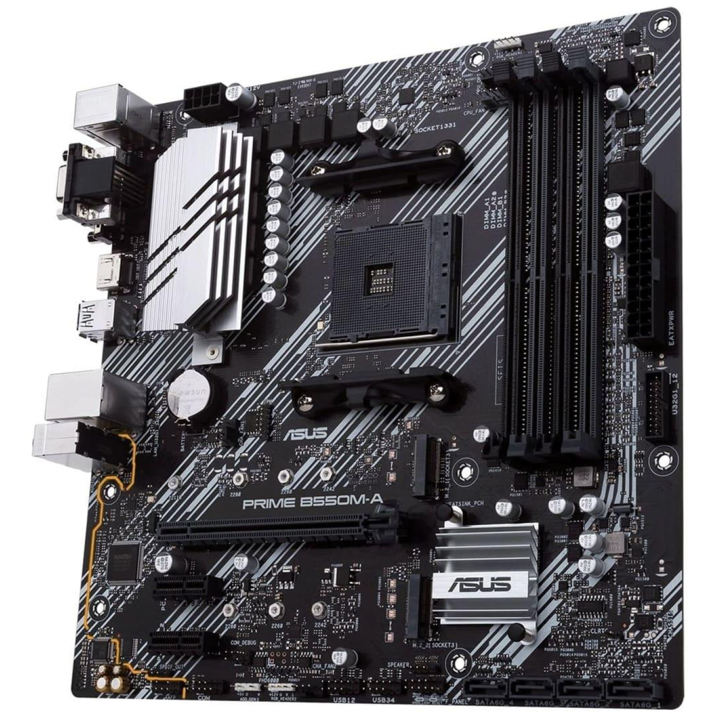 Материнська плата ASUS PRIME B550M-A (Prime B550M-A) (Socket AM4, AMD B550, Micro-ATX) Б/в