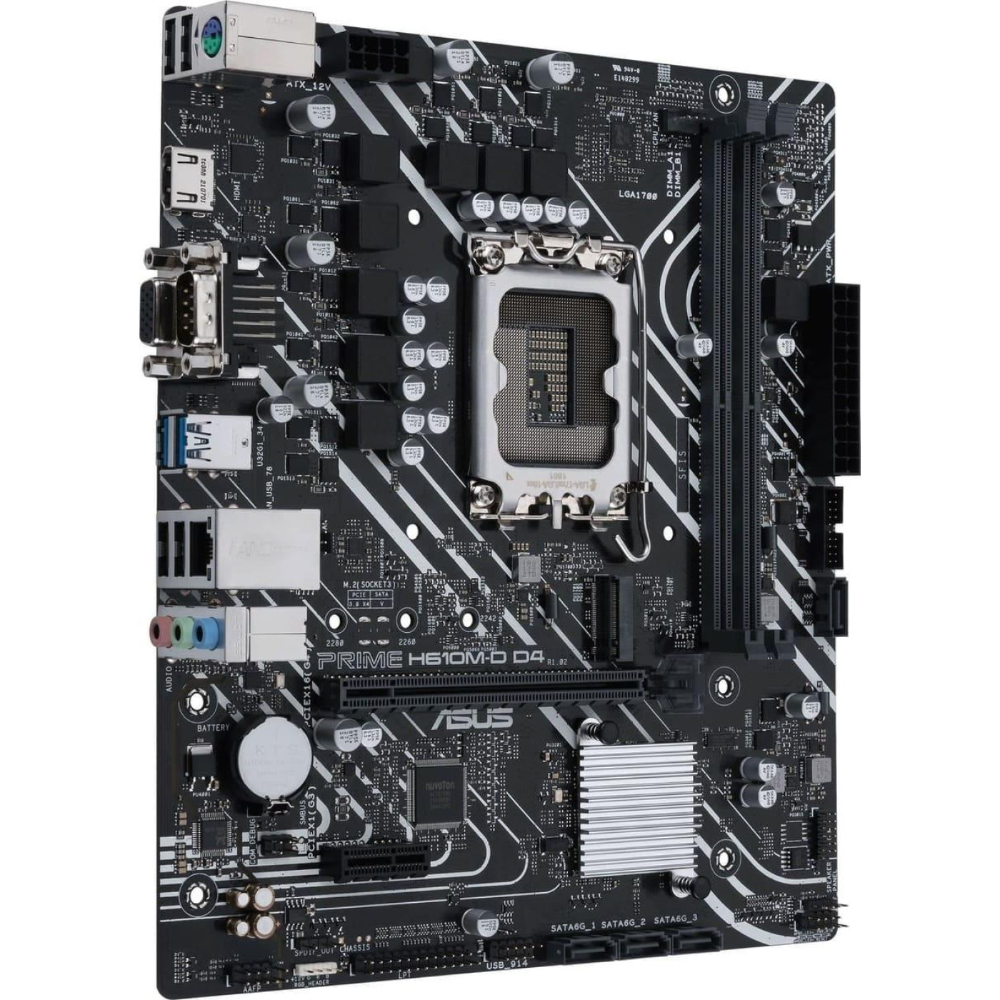 Материнська плата ASUS PRIME H610M-D D4 (PRIME H610M-D D4) (Socket 1700, Intel H610, Micro-ATX)