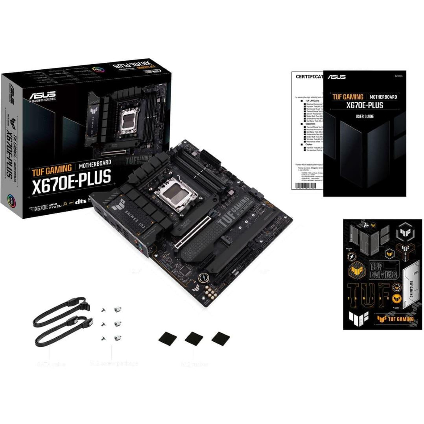 Материнська плата ASUS TUF GAMING X670E-PLUS (TUF GAMING X670E-PLUS) (Socket AM5, AMD X670, ATX) Б/в