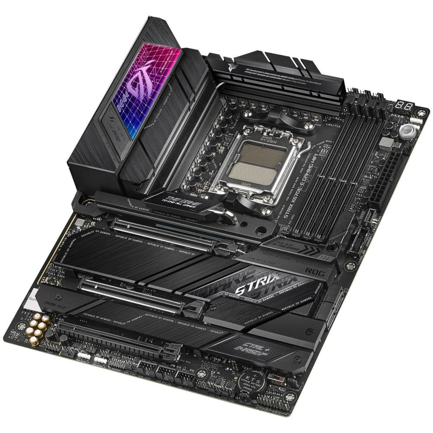 Материнська плата ASUS ROG STRIX X670E-E GAMING WIFI (ROG STRIX X670E-E GAMING WIFI) (Socket AM5, AMD X670, ATX) Б/в