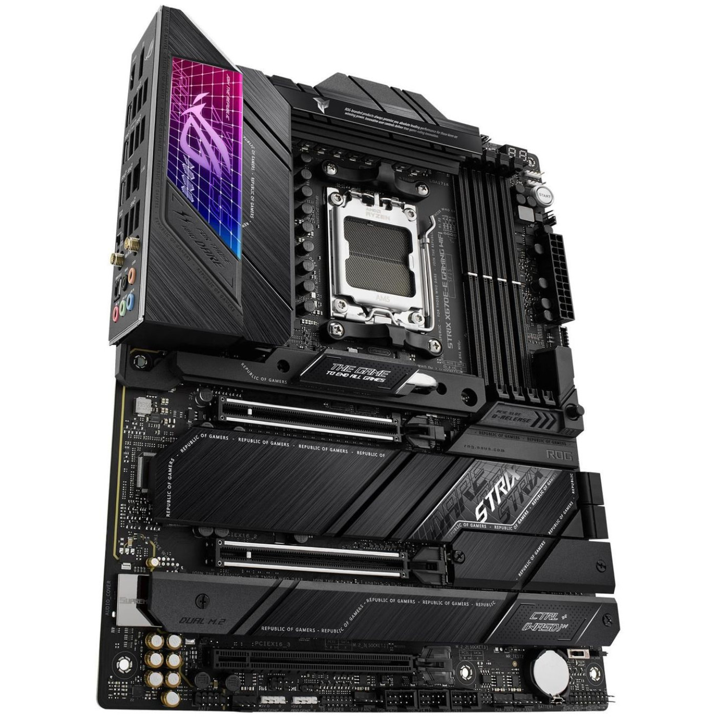 Материнська плата ASUS ROG STRIX X670E-E GAMING WIFI (ROG STRIX X670E-E GAMING WIFI) (Socket AM5, AMD X670, ATX) Б/в
