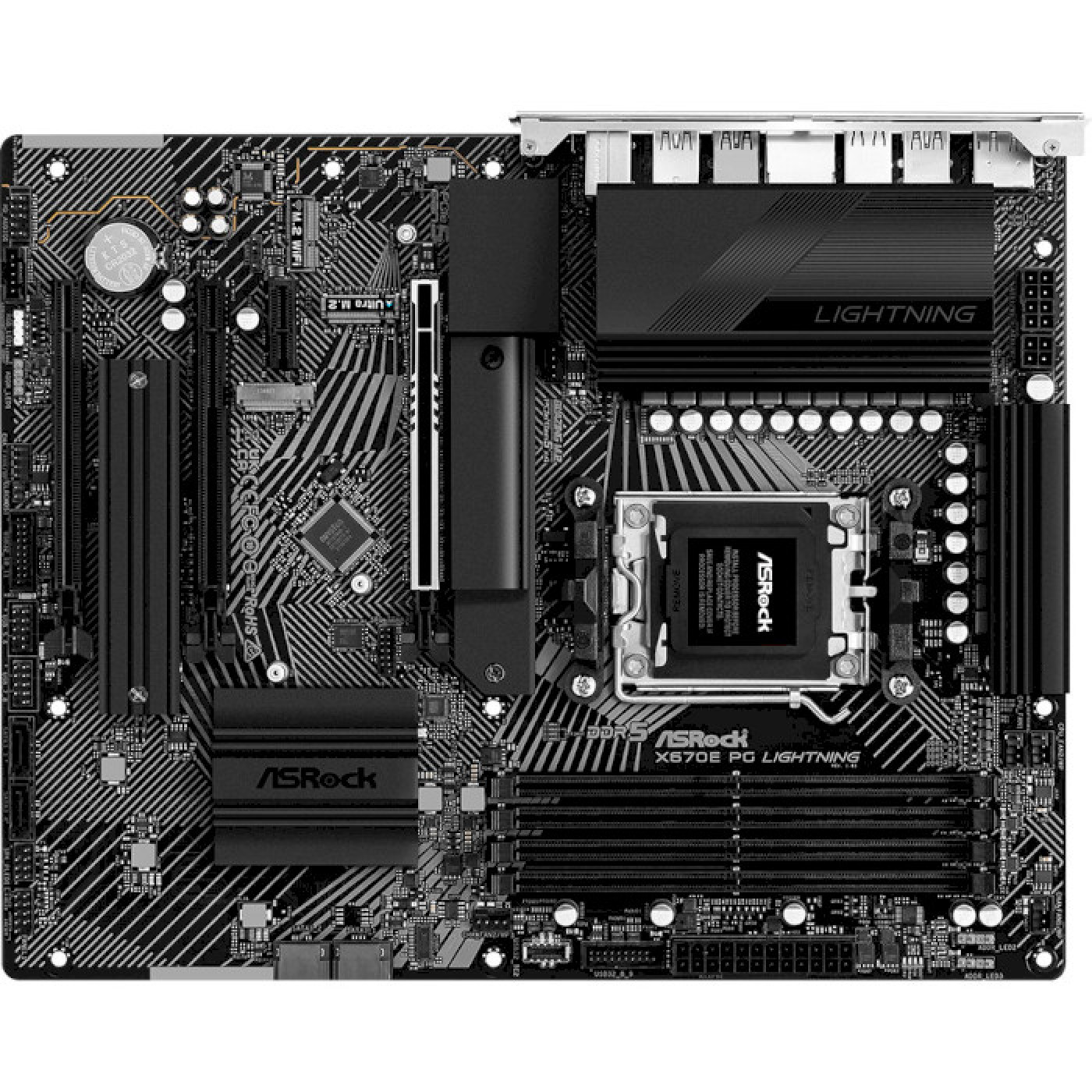 Материнська плата AsRock X670E PG LIGHTNING (X670E PG LIGHTNING) (Socket AM5, AMD X670, ATX) Б/в
