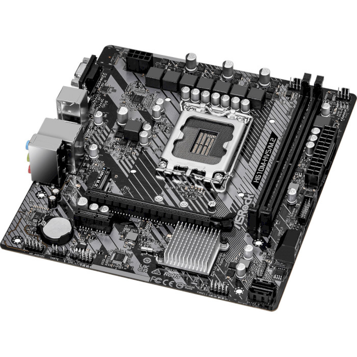 Материнская плата AsRock H610M-HVS/M.2 R2.0 (H610M-HVS/M.2 R2.0) (Socket 1700, Intel H610, Micro-ATX)