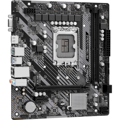 Материнська плата AsRock H610M-HVS/M.2 R2.0 (H610M-HVS/M.2 R2.0) (Socket 1700, Intel H610, Micro-ATX)
