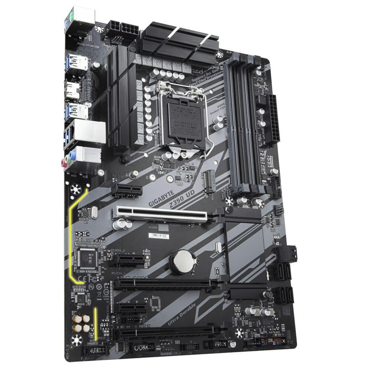 Материнская плата Gigabyte Z390 UD (Z390 UD) (Socket 1151 v2, Intel Z390, ATX) Б/у,U1