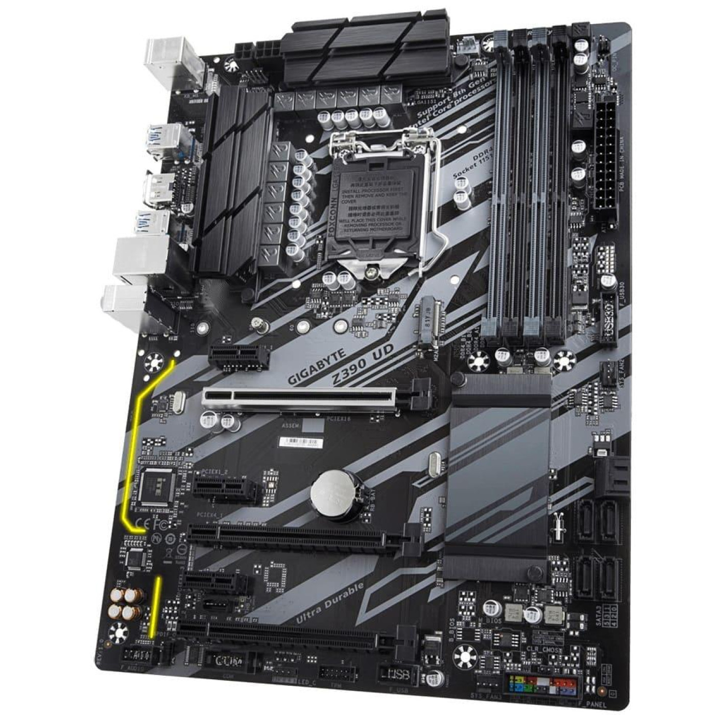 Материнская плата Gigabyte Z390 UD (Z390 UD) (Socket 1151 v2, Intel Z390, ATX) Б/у,U1