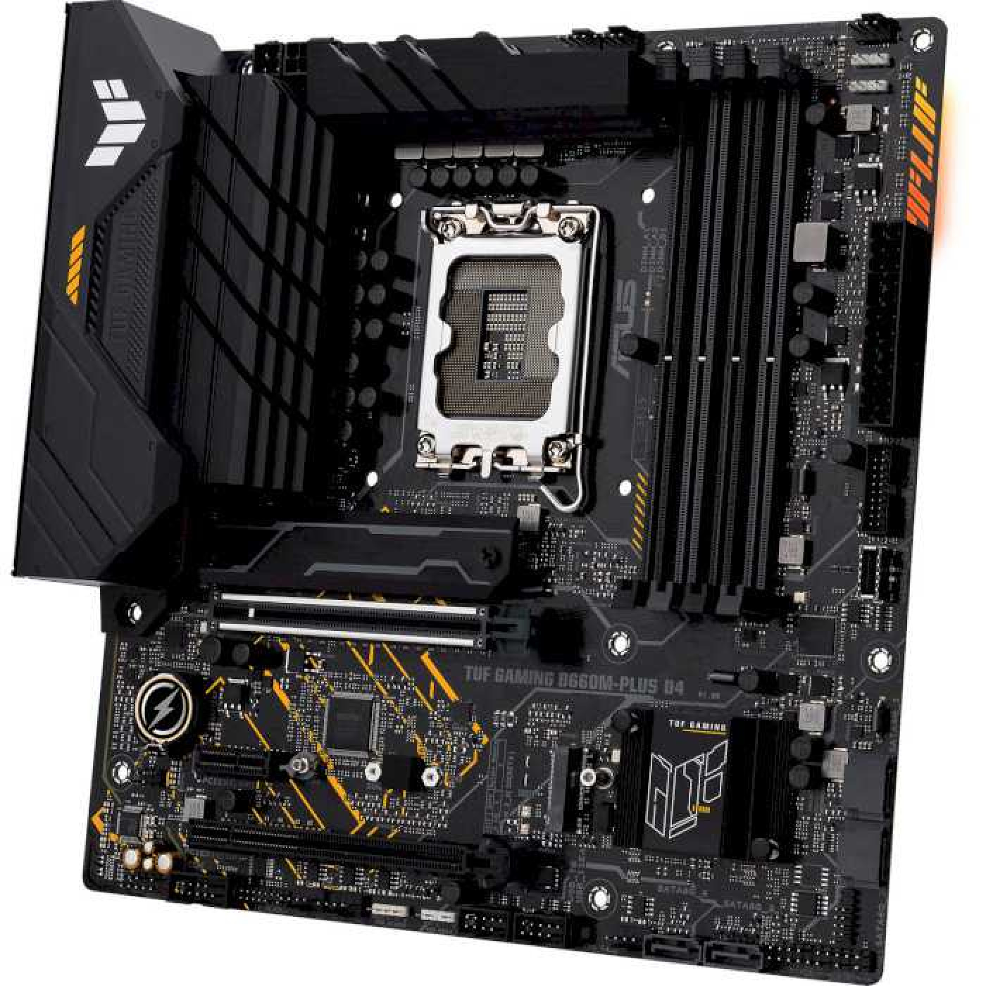 Материнська плата ASUS TUF Gaming B660M-PLUS D4 (TUF GAMING B660M-PLUS D4) (Socket 1700, Intel B660, Micro-ATX) Б/в