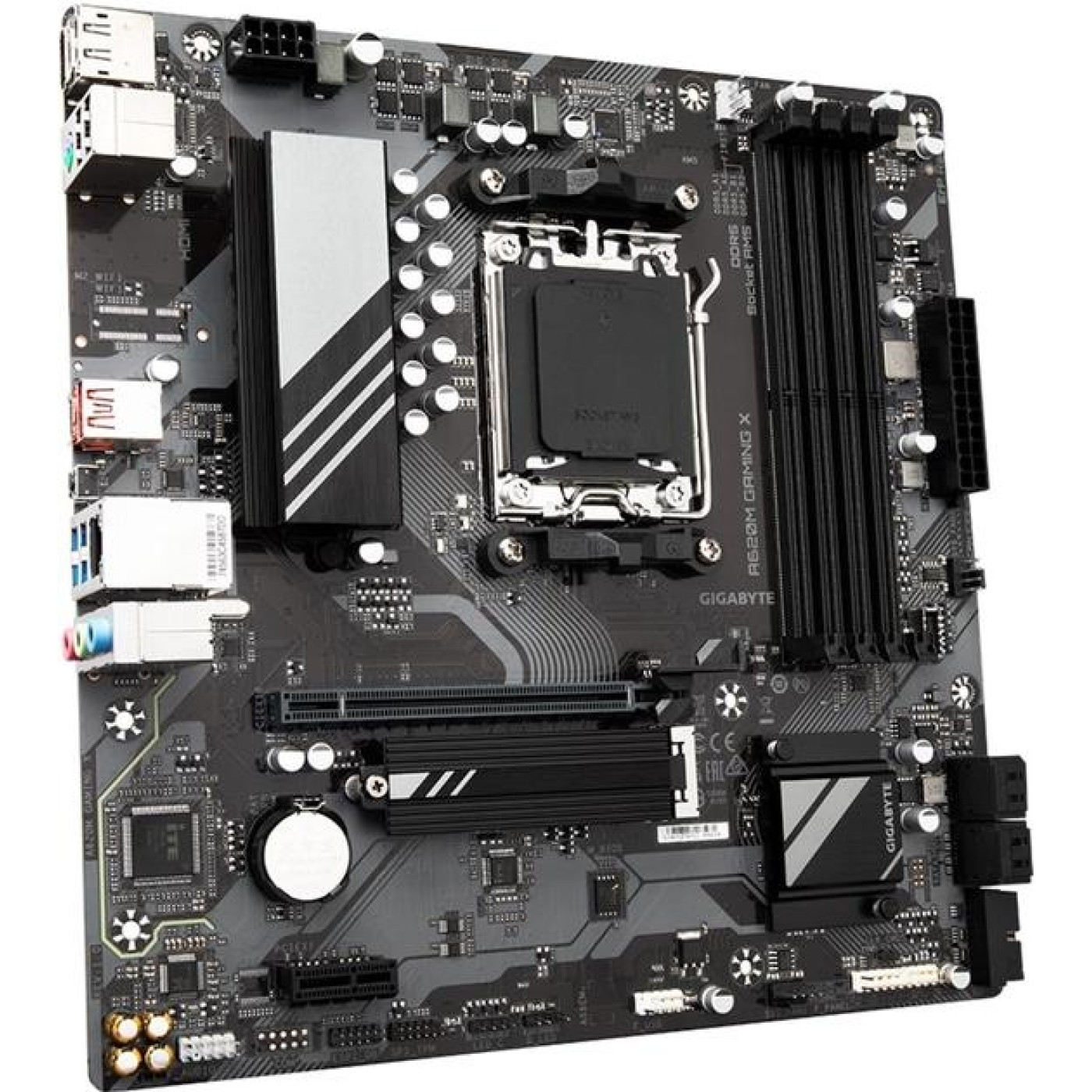 Материнська плата Gigabyte A620M GAMING X (A620M GAMING X) (Socket AM5, AMD A620, Micro-ATX)