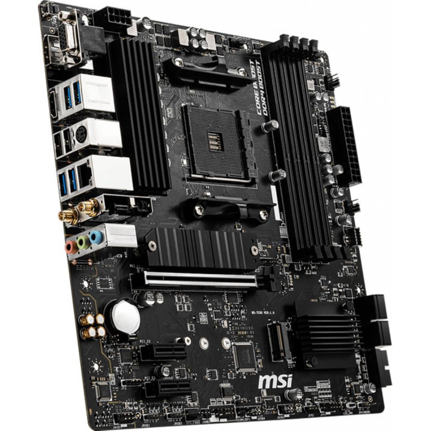 Материнська плата MSI B550M PRO-VDH WIFI (B550M PRO-VDH WIFI) (Socket AM4, AMD B550, Micro-ATX)