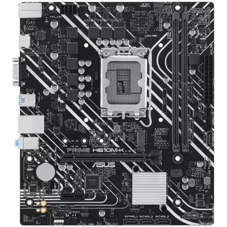 Материнська плата ASUS PRIME H610M-K (PRIME H610M-K) (Socket 1700, Intel H610, Micro-ATX)