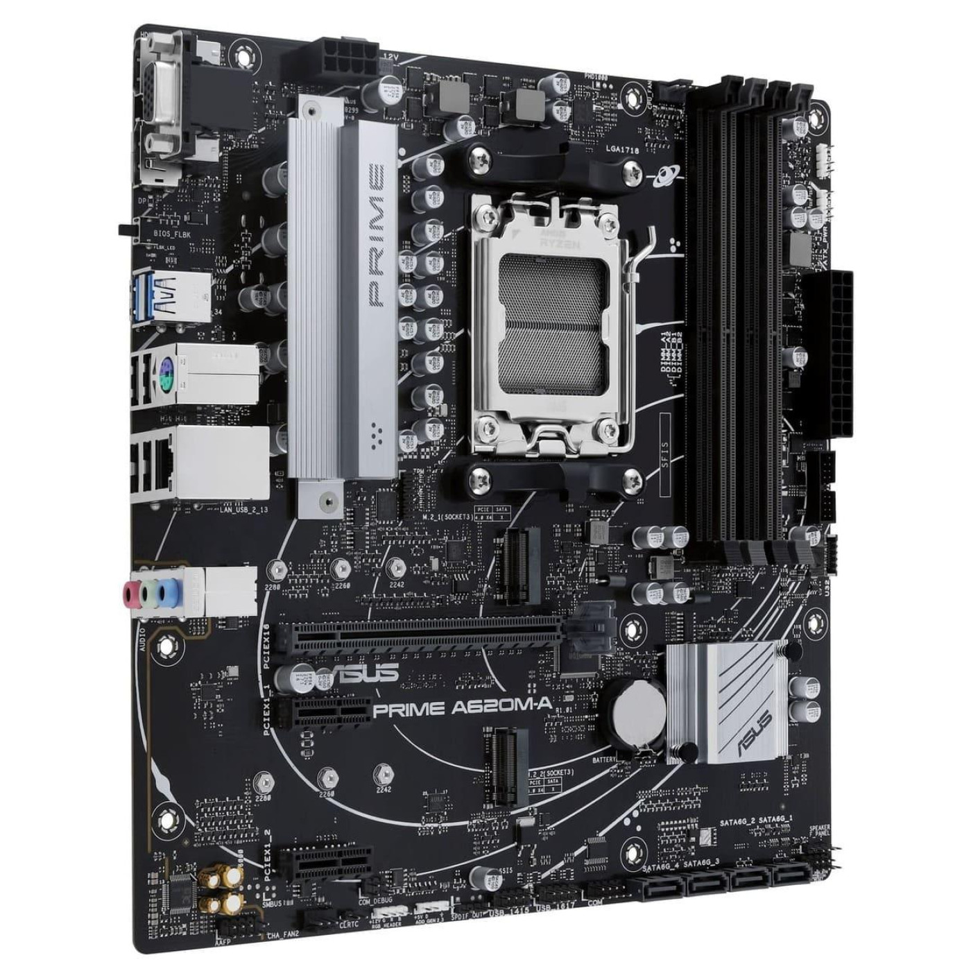 Материнська плата ASUS PRIME A620M-A-CSM (PRIME A620M-A-CSM) (Socket AM5, AMD A620, Micro-ATX)