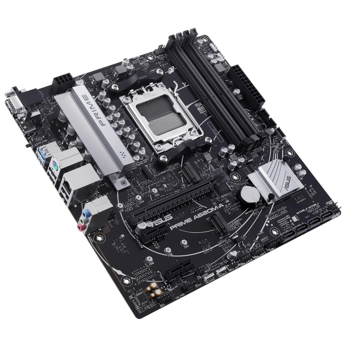 Материнська плата ASUS PRIME A620M-A-CSM (PRIME A620M-A-CSM) (Socket AM5, AMD A620, Micro-ATX)