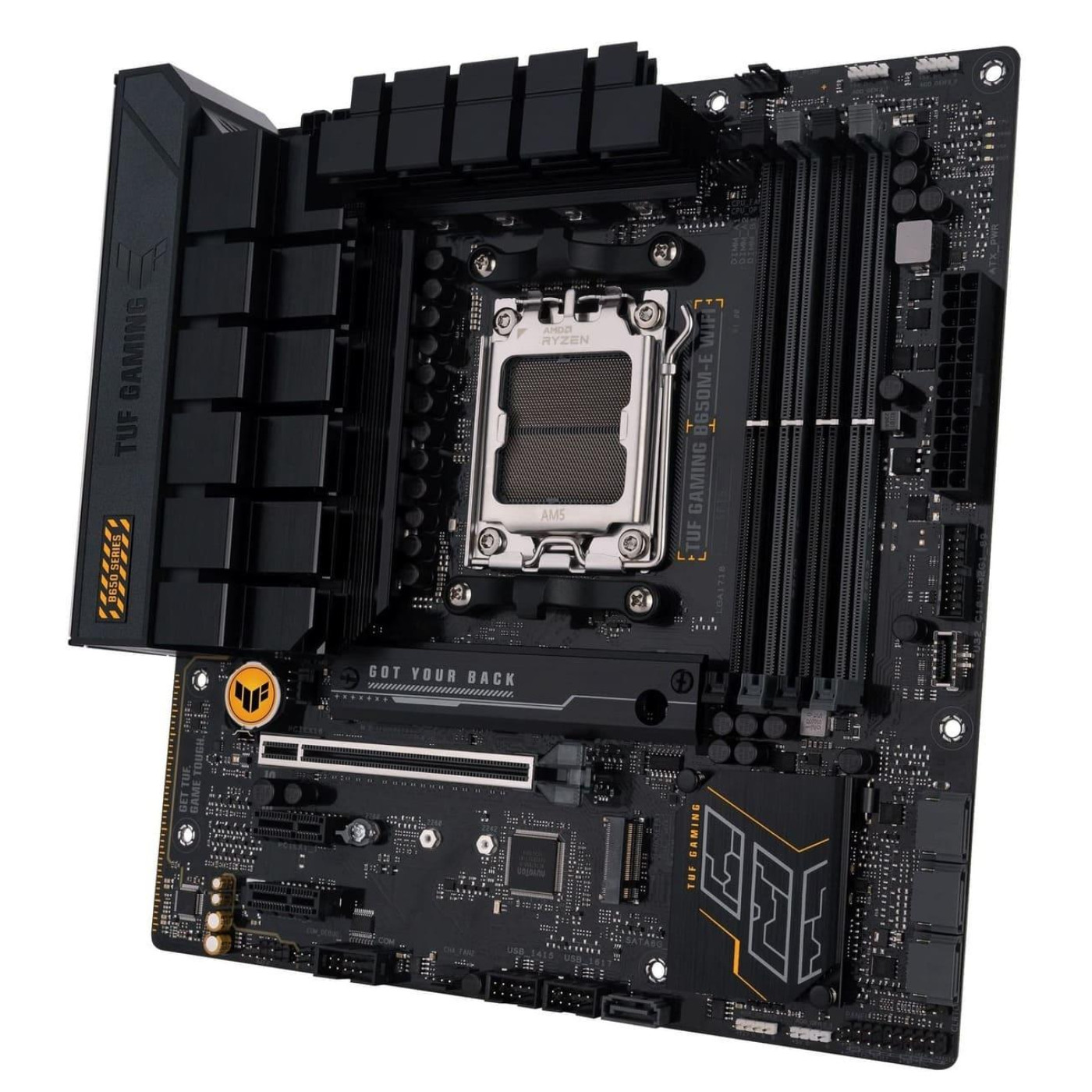 Материнська плата ASUS TUF GAMING B650M-E WIFI (TUF GAMING B650M-E WIFI) (Socket AM5, AMD B650, Micro-ATX)