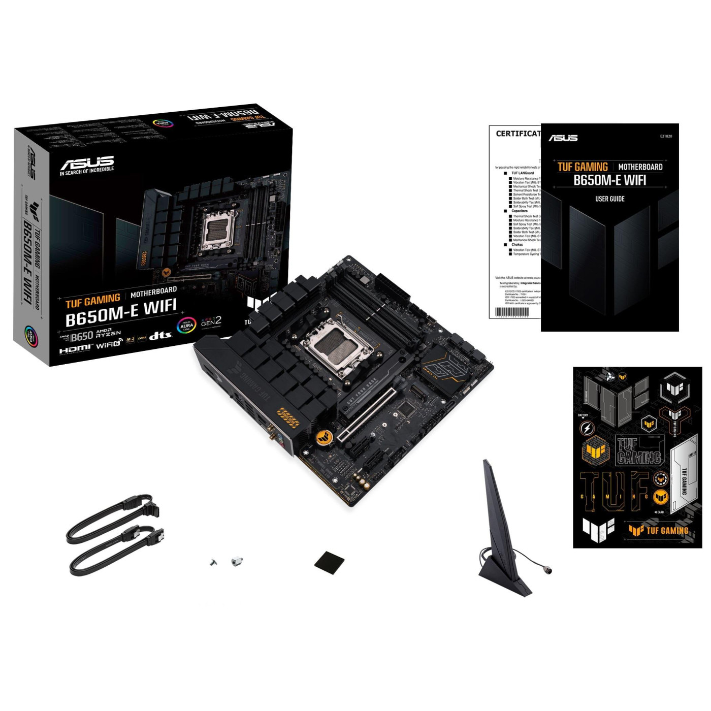 Материнська плата ASUS TUF GAMING B650M-E WIFI (TUF GAMING B650M-E WIFI) (Socket AM5, AMD B650, Micro-ATX)