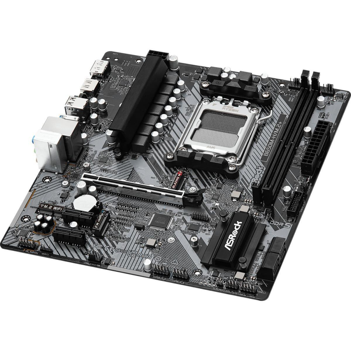 Материнська плата AsRock B650M-H/M.2+ (B650M-H/M.2+) (Socket AM5, AMD B650, Micro-ATX)