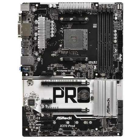Материнська плата AsRock X370 Pro4 (X370 Pro4) (Socket AM4, AMD X370, ATX) Б/в