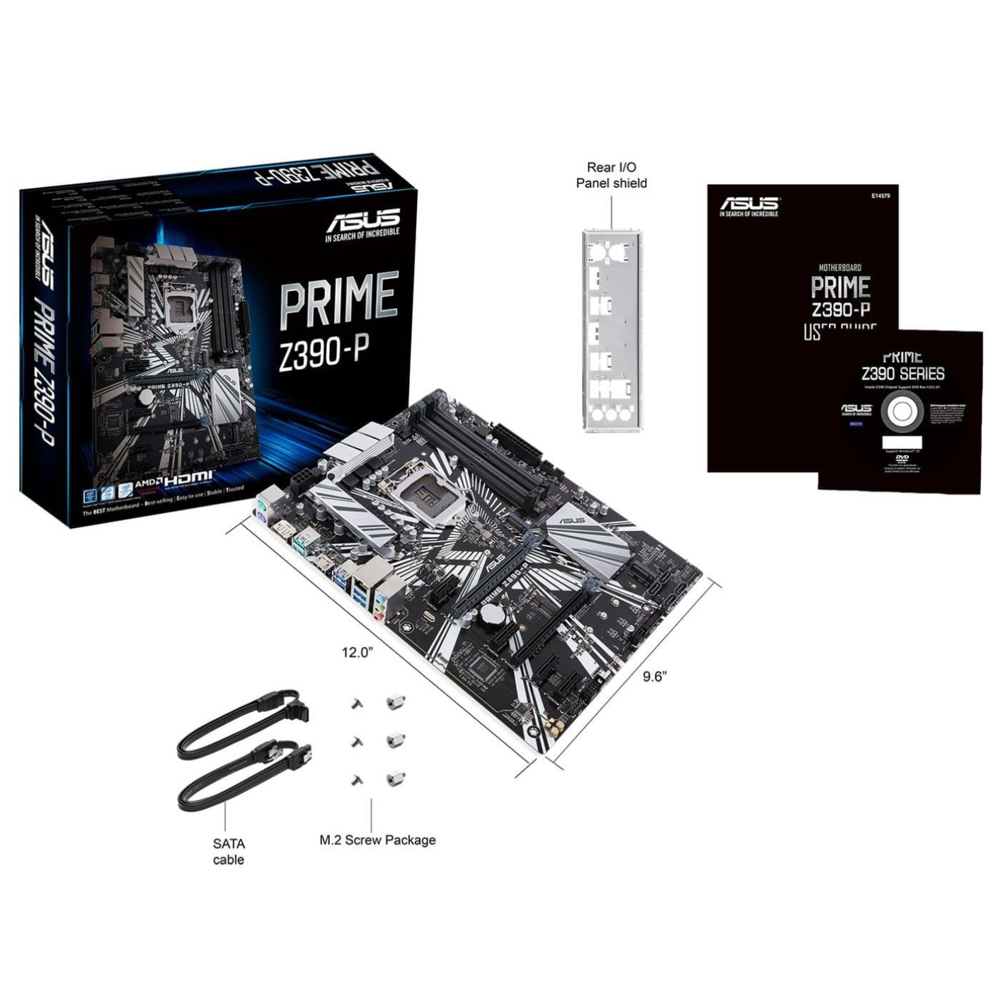 Материнська плата ASUS Prime Z390-P (Prime Z390-P) (Socket 1151 v2, Intel Z390, ATX) Б/в,U1