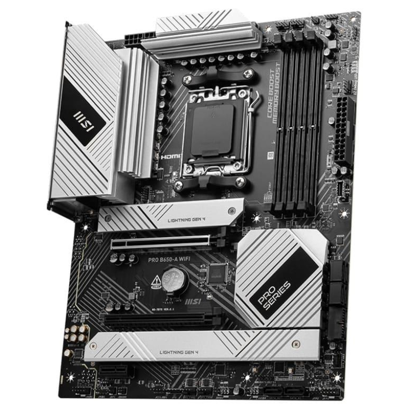 Материнська плата MSI PRO B650-A WIFI (PRO B650-A WIFI) (Socket AM5, AMD B650, ATX)