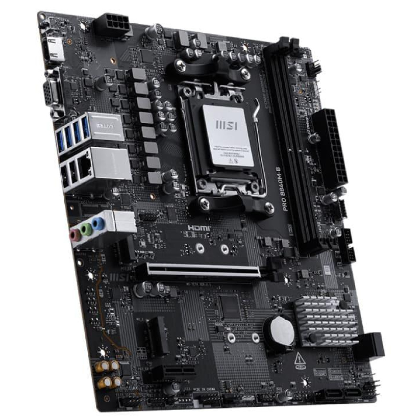 Материнська плата MSI PRO B840M-B (PRO B840M-B) (Socket AM5, AMD B840, Micro-ATX)