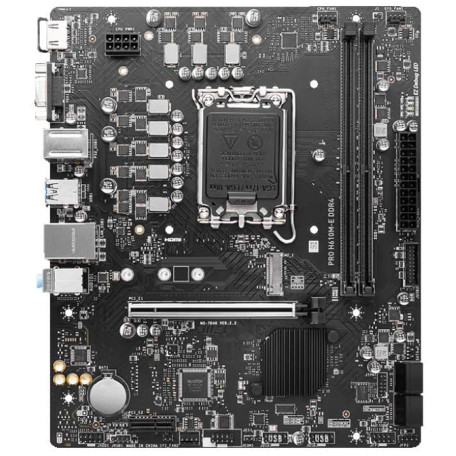 Материнська плата MSI PRO H610M-E DDR4 (PRO H610M-E DDR4) (Socket 1700, Intel H610, Micro-ATX) FR