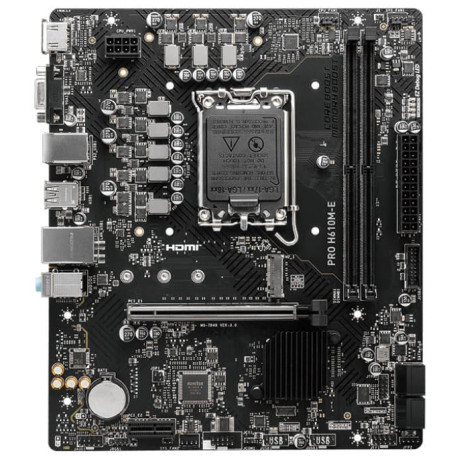 Материнська плата MSI PRO H610M-E (PRO H610M-E) (Socket 1700, Intel H610, Micro-ATX)