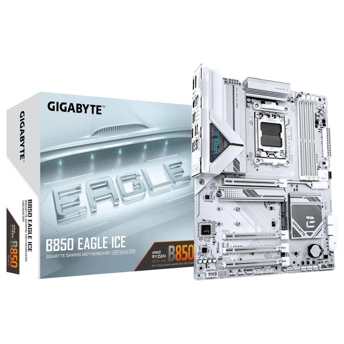 Материнська плата Gigabyte B850 EAGLE ICE (B850 EAGLE ICE) (Socket AM5, AMD B850, ATX)